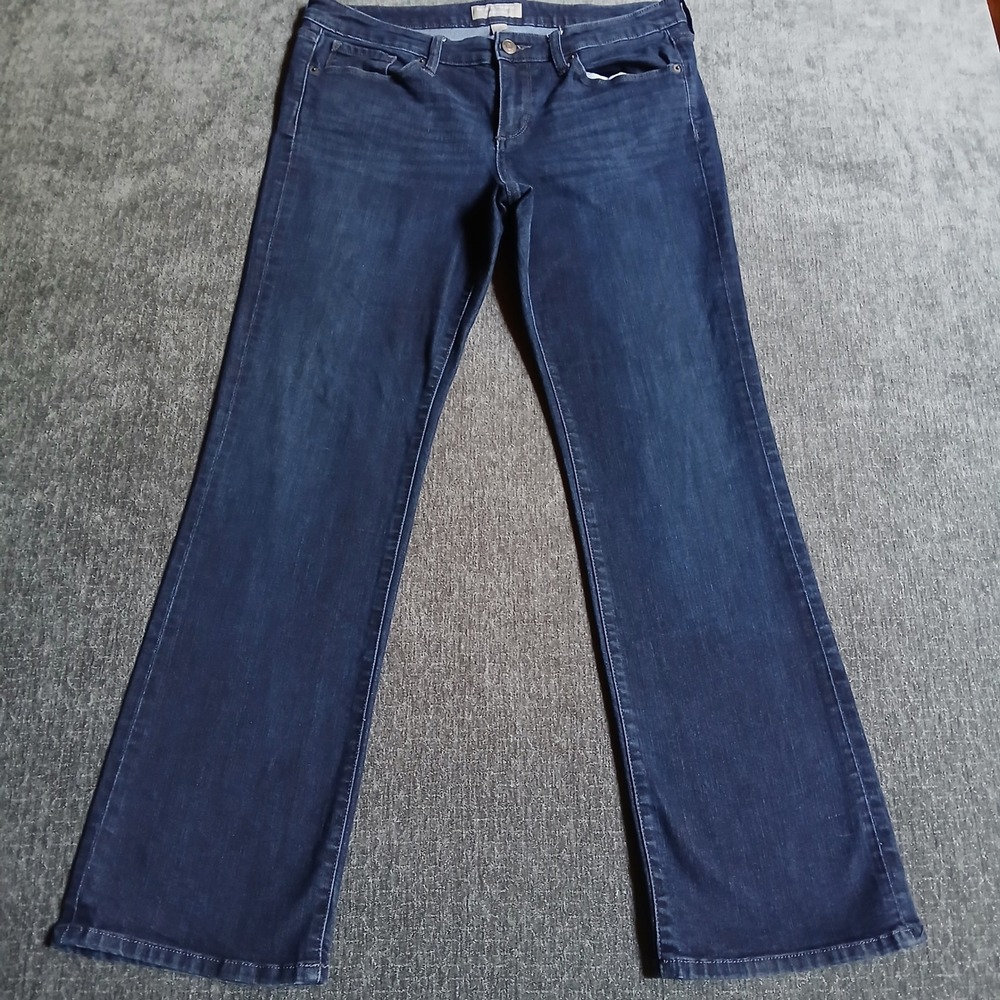 Banana Republic Slim Bootcut Jeans Dark Wash Denim 31/12R Regular Mid Rise